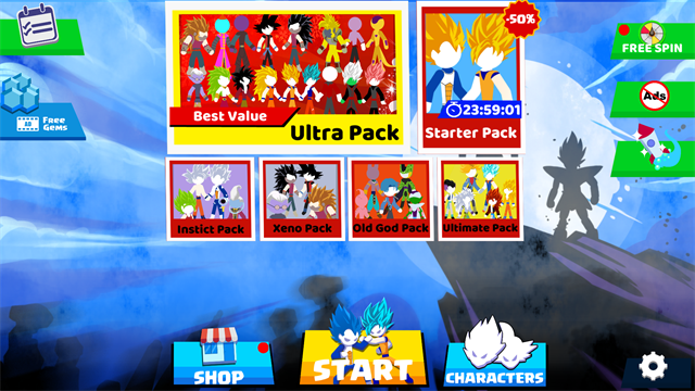 火柴人悟空格斗