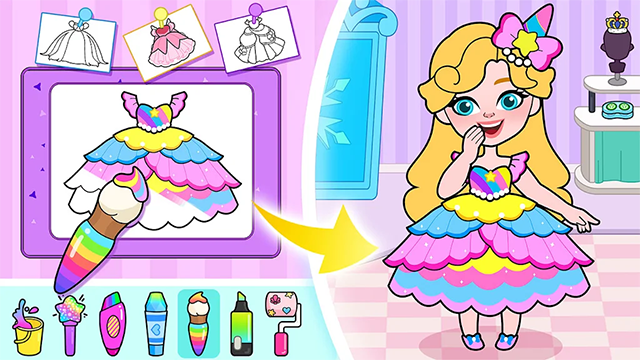 剪纸公主的梦幻城堡游戏