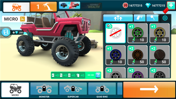 MMX爬坡赛车2无限金币最新版