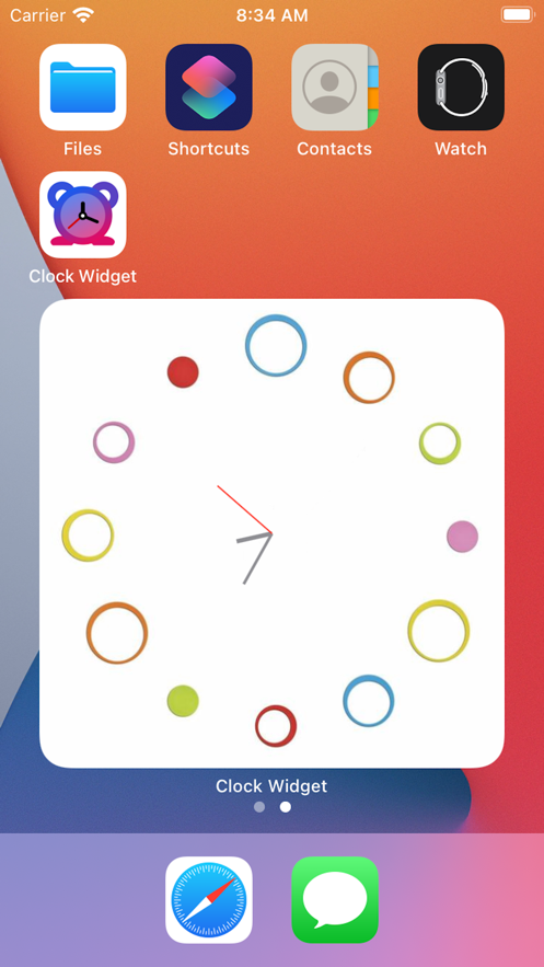 极简时钟万能小组件动态极简时钟快捷指令安卓版下载 v1.0