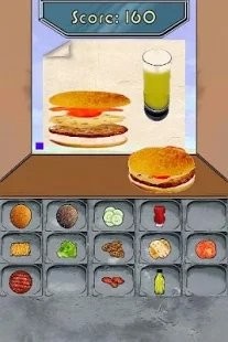 Fast food快餐店的汉堡