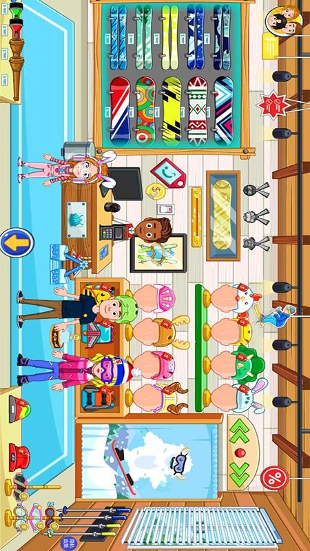 托卡迷你城市滑雪人