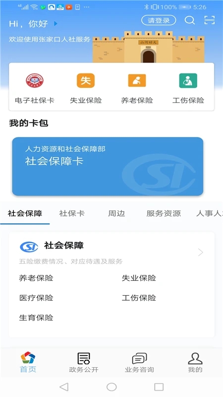 张家口人社公共服务平台下载