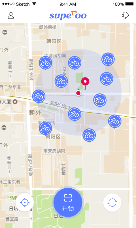 superoo共享单车 v1.0