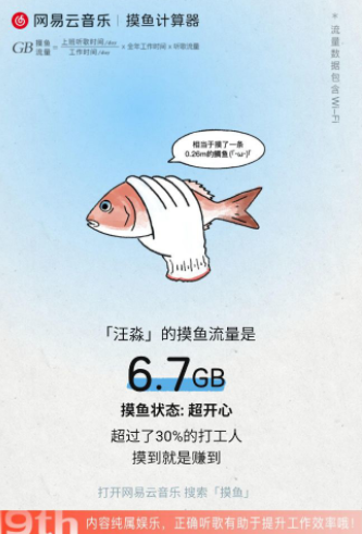 网易云音乐摸鱼流量计算软件app手机最新版